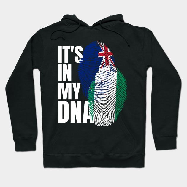 Nigerian And New Zealand Mix Heritage DNA Flag Hoodie by Just Rep It!!